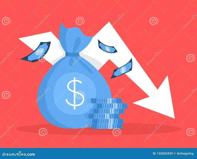 Finance Decrease And Crisis Graph Falling Down Vector Image - Dark Photos - Elegant High Resolution Collection