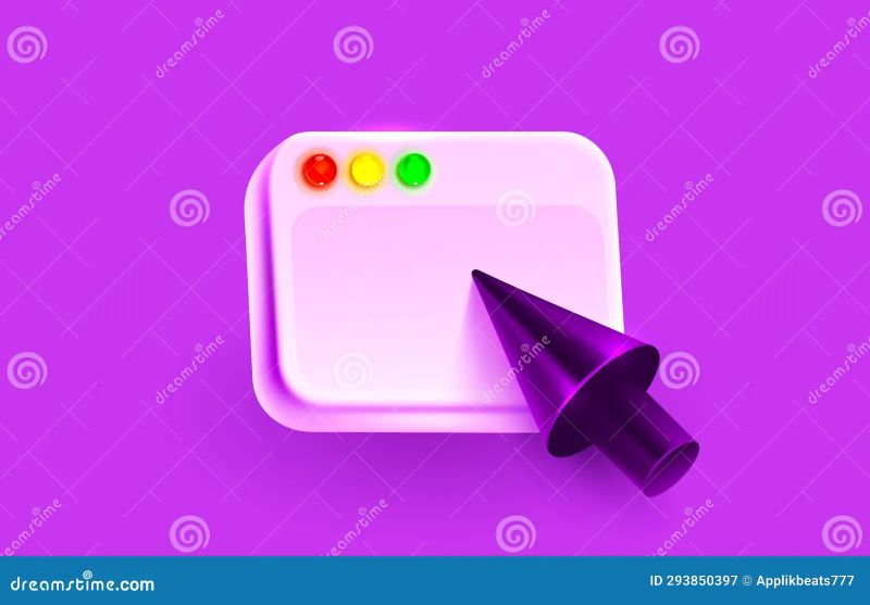 Frame Computer Screen Cursor Mouse Click Icon Web Frame Vector Stock Vector Illustration Of - Download Artistic Nature Photo | Desktop