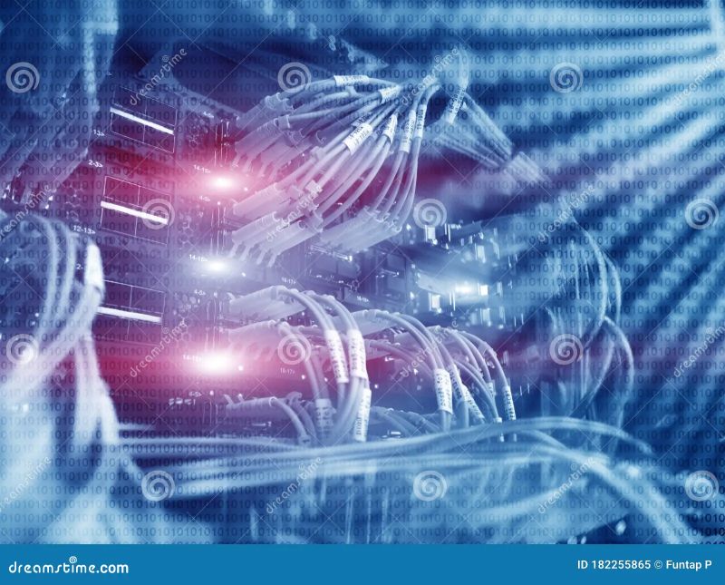 Hacker Concept Binary Code And Data Center Stock Illustration - Download Professional Space Wallpaper | Ultra HD