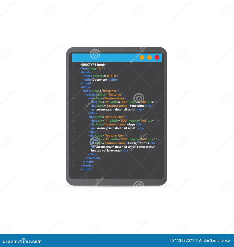 Html Code Website Laptop Desktop Tablet Coding Programming Concept - City Textures - Elegant High Resolution Collection
