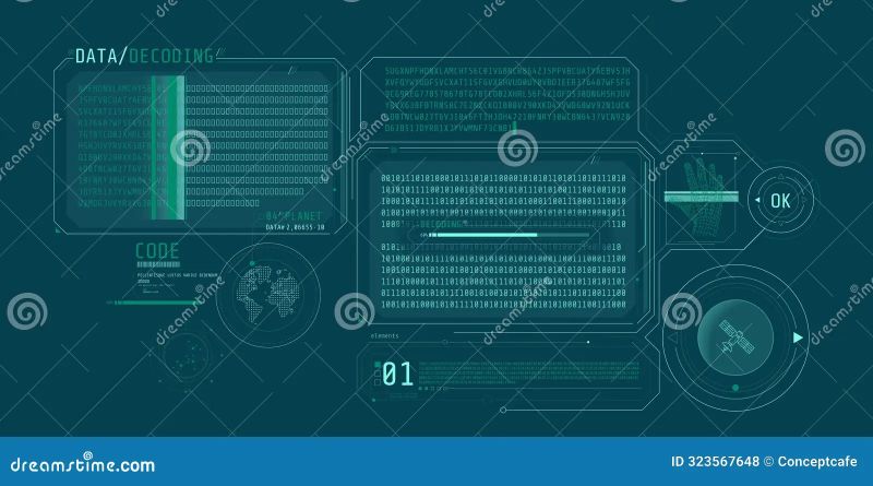 Premium Vector Interface Of The Program For Processing And Decoding Satellite Data Vector - Premium HD Space Wallpapers | Free Download