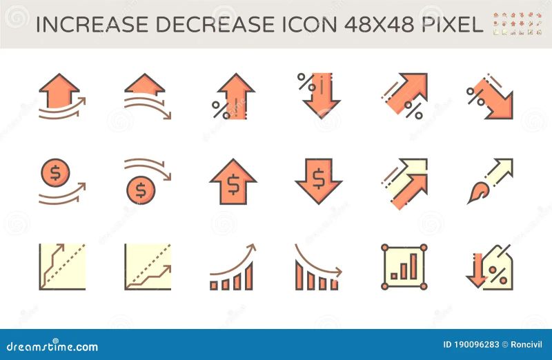 Pixel Art 8 Bit Increase And Decrease Arrows Set Red And Green - 8K Mountain Pictures for Desktop