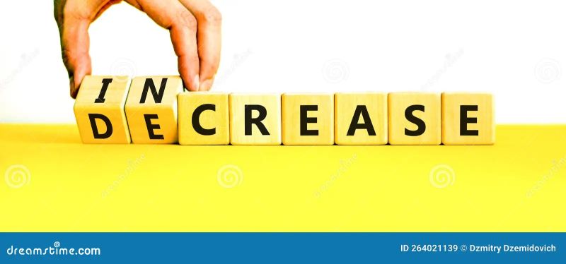 Increase Or Decrease Symbol Concept Words Increase And Decrease On - Best Space Textures in Retina