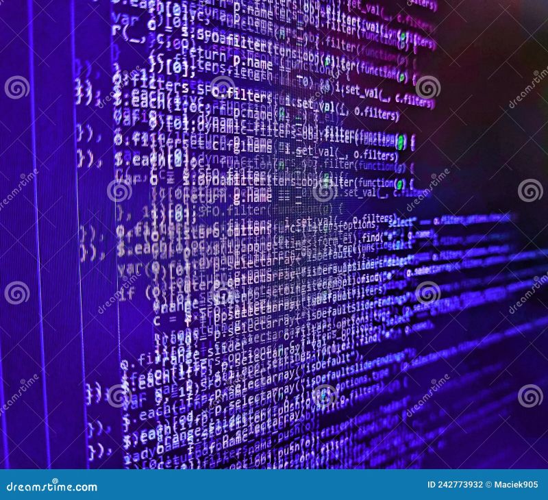 Programming Of Internet Website Developing Programming Binary Code - Amazing Geometric Illustration - 8K