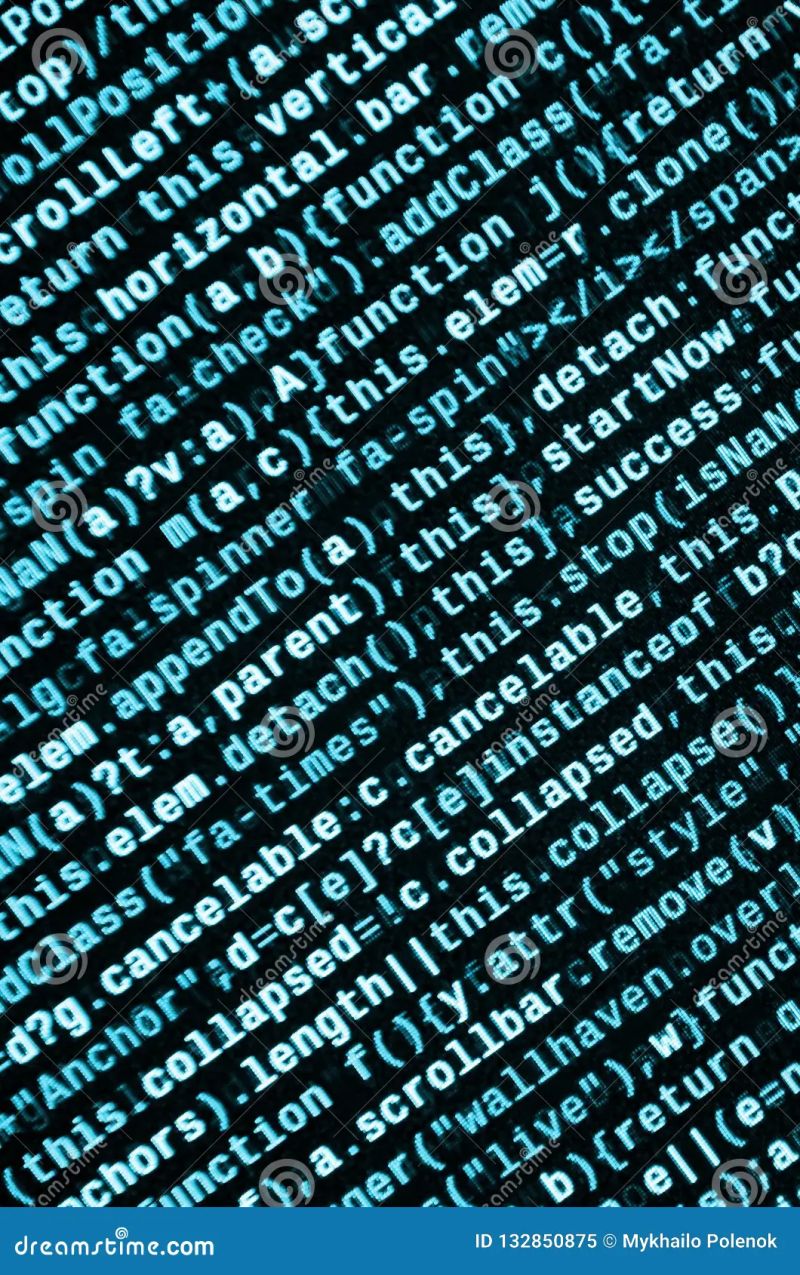 Screen Of Web Developing Javascript Code Stock Photo Image Of Binary - Gradient Patterns - Premium Retina Collection