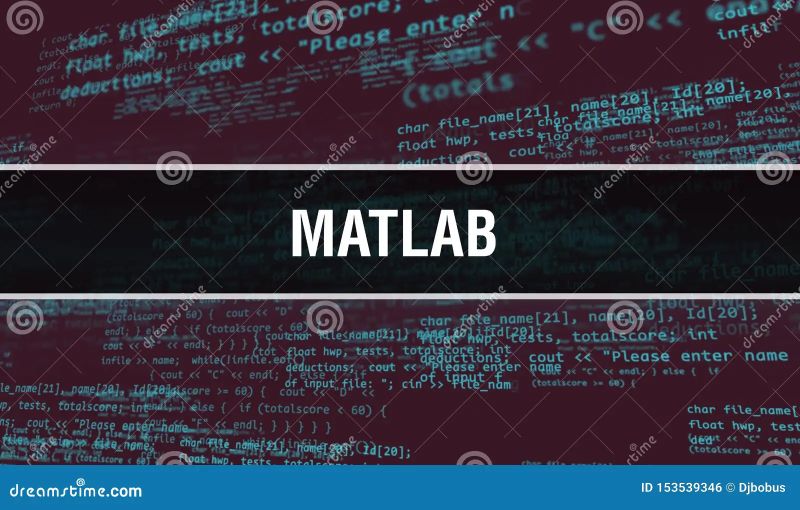 Matlab Concept With Random Parts Of Program Code Matlab With - Premium Vintage Design Gallery - Mobile