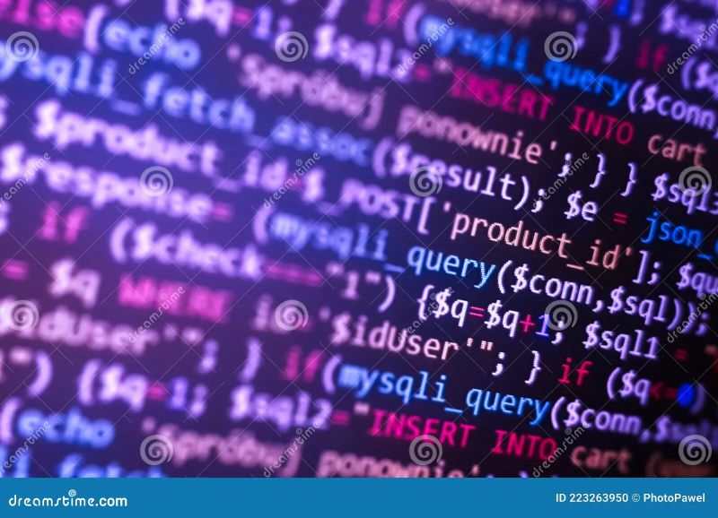 Php Development Software Site Code Data Encryption Security Code On A Computer Display - Abstract Designs - Premium Full HD Collection