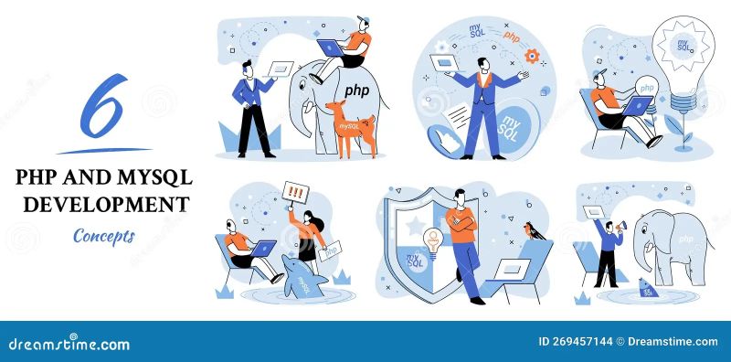 Premium Vector Php And Mysql Development Software Website Developer - Premium Space Design Gallery - 4K