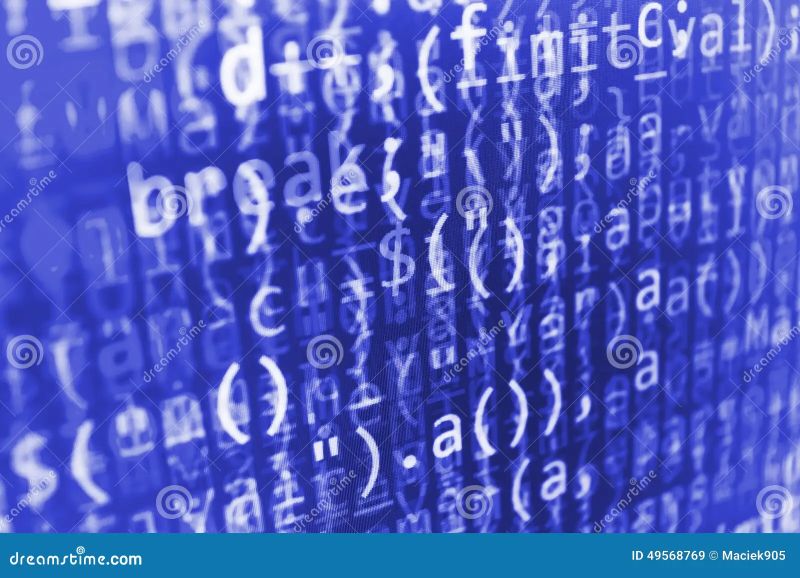 Abstract Computer Script Code Stock Illustration Illustration Of - Minimal Arts - Classic Ultra HD Collection