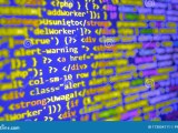 Programming Code Abstract Technology Background Of Software Stock Image