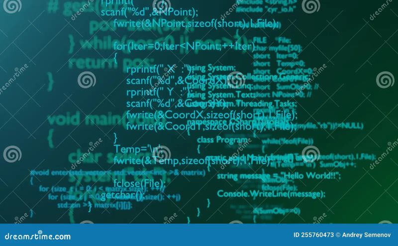 D Digital And Coding Strings For Information Technology Programming And - Stunning Dark Design - 8K