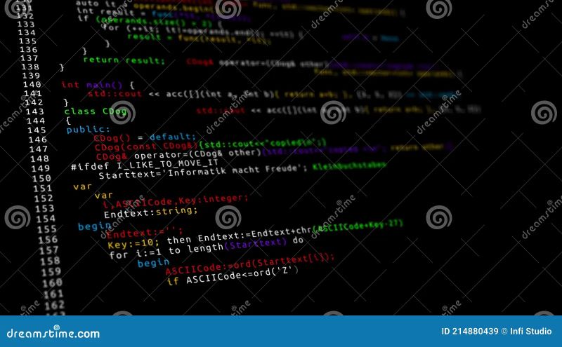 Abstract Loop Animation Of Programming Code Running Through Computer Screen Terminal Screen - Nature Photos - Amazing High Resolution Collection