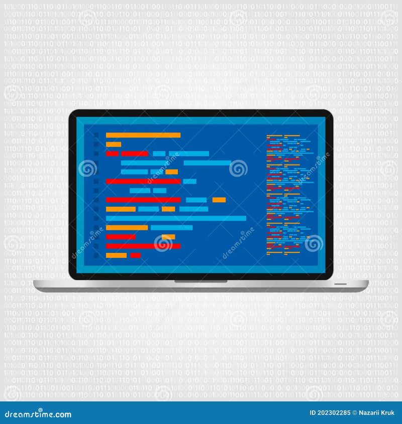 Programming Coding Web Development Code Concept Stock Illustration - Abstract Illustrations - Creative Desktop Collection
