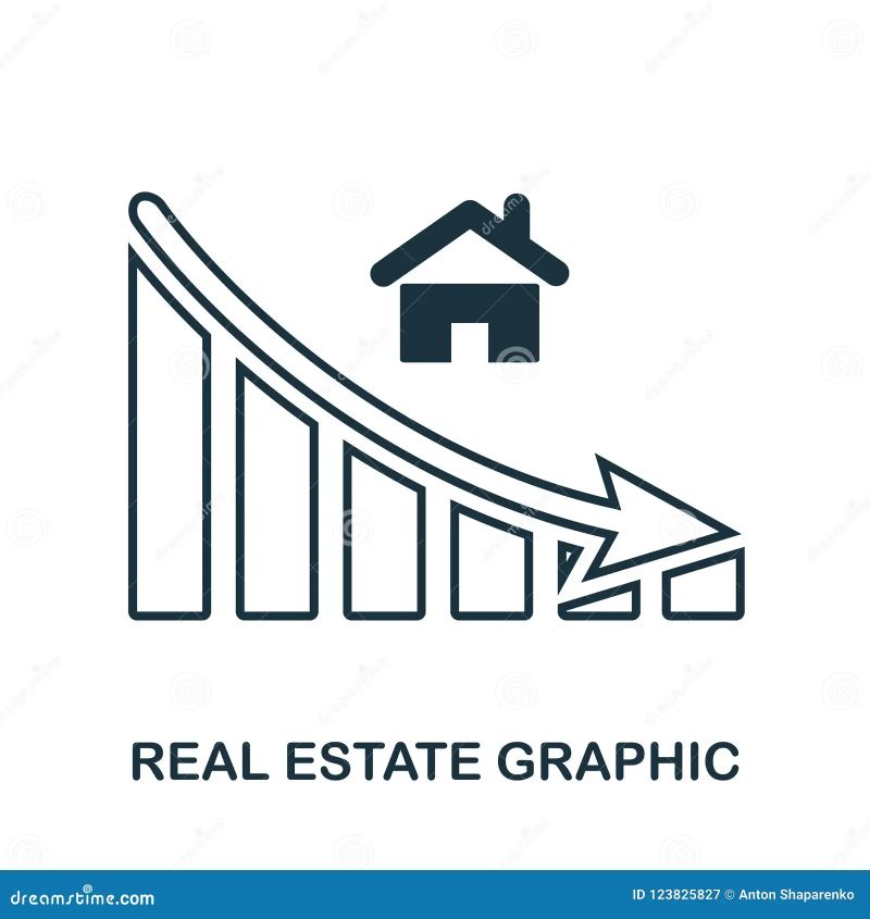 Real Estate Decrease Graphic Icon Mobile App Printing Web Site Icon Simple Element Sing - Full HD Mountain Patterns for Desktop