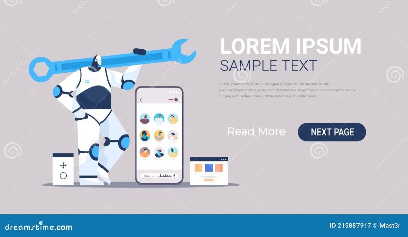 Man Programmer Holding Wrench Developer Optimizes Vector Image - Download Professional Colorful Pattern | High Resolution