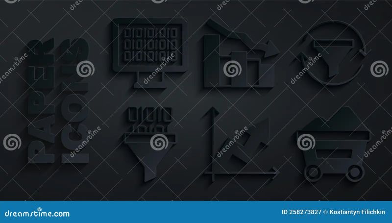 Set Financial Growth Decrease Calculator Binary Code Sales Funnel With Chart Cloud And - Sunset Patterns - Stunning Desktop Collection