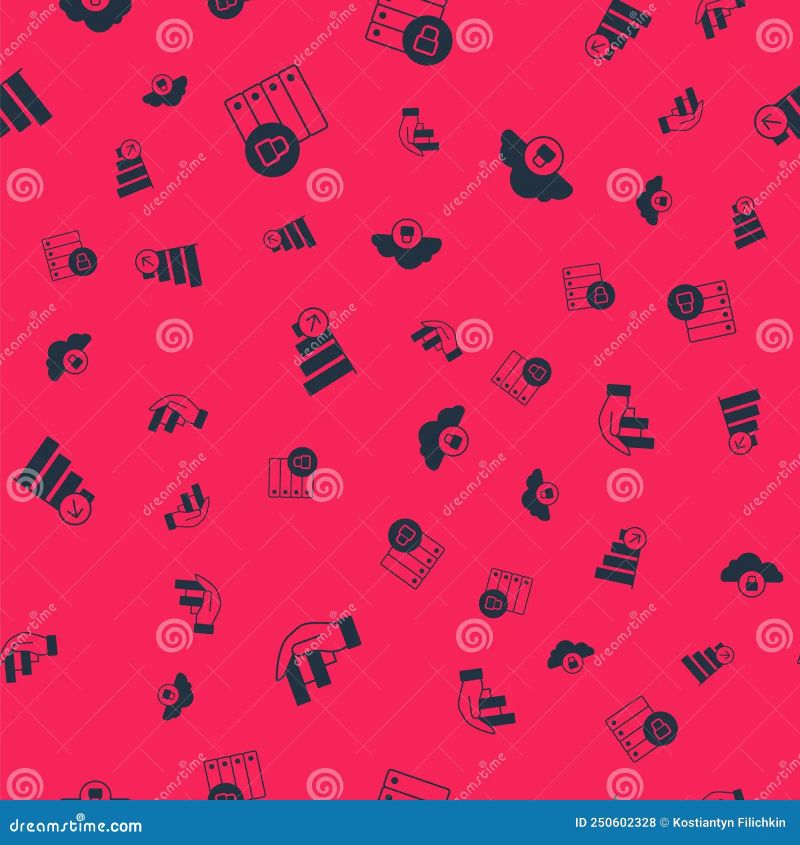 Set Pie Chart Infographic Server Security With Padlock Financial Growth Decrease And Cloud - Stunning Ocean Art - Desktop