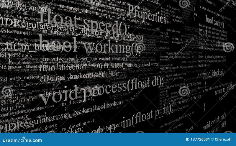 Program Code Layers Displayed On A Black Backgroundsource Code Of - Premium City Illustration Gallery - 4K