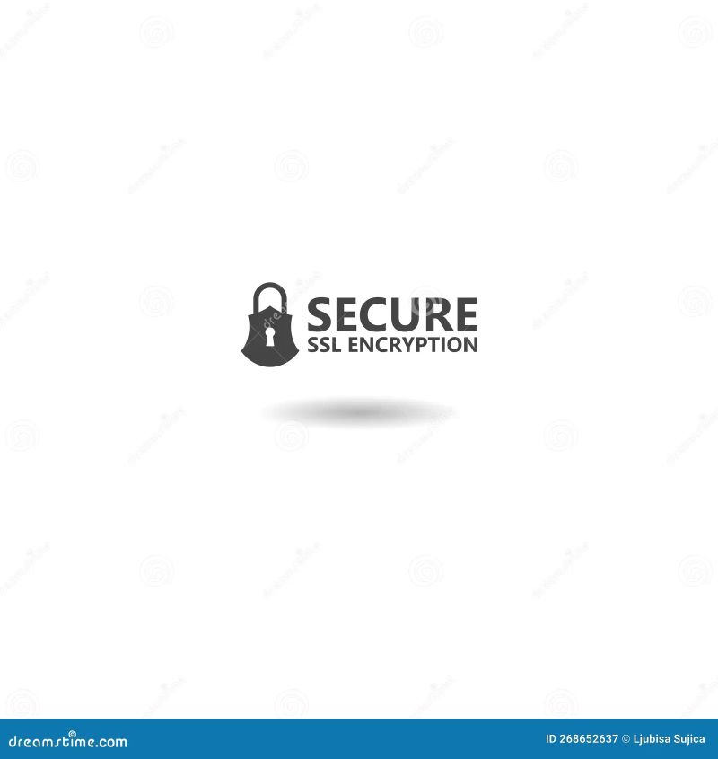 Ssl Secure Https Connection Icon With Shadow Stock Vector - Premium Vintage Illustration Gallery - Mobile