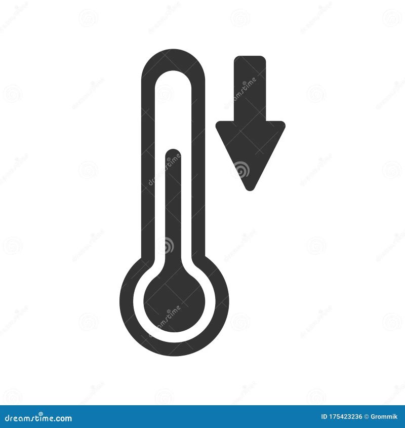 Low Temperature Thermometer Cold Decrease Down Arrow Icon Download On Iconfinder - Download Premium Dark Photo | Desktop