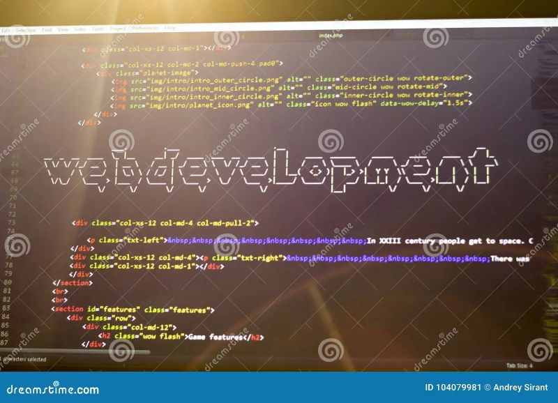 Web Development Phrase Ascii Art Inside Real Html Code Web Developing - Nature Texture Collection - Ultra HD Quality