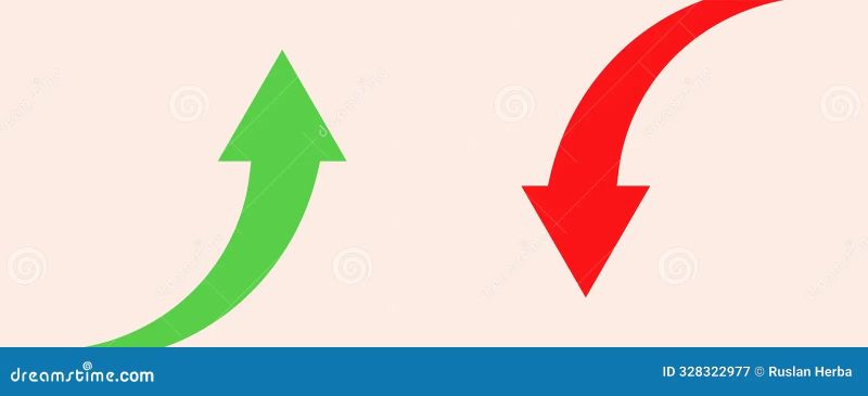 Increase Decrease And Arrow Icon Set Design Vector Image - Best Ocean Designs in Desktop