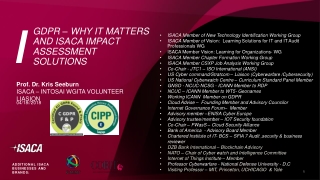 Ppt Gdpr Why It Matters And Isaca Impact Assessment Solutions Powerpoint Presentation Id 917224