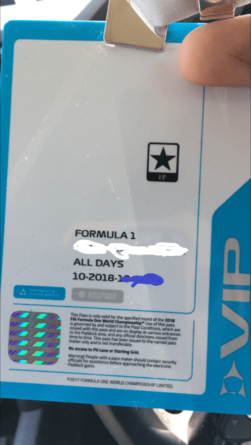 F1 Silverstone Vip Pass Page 1 Formula 1 Pistonheads