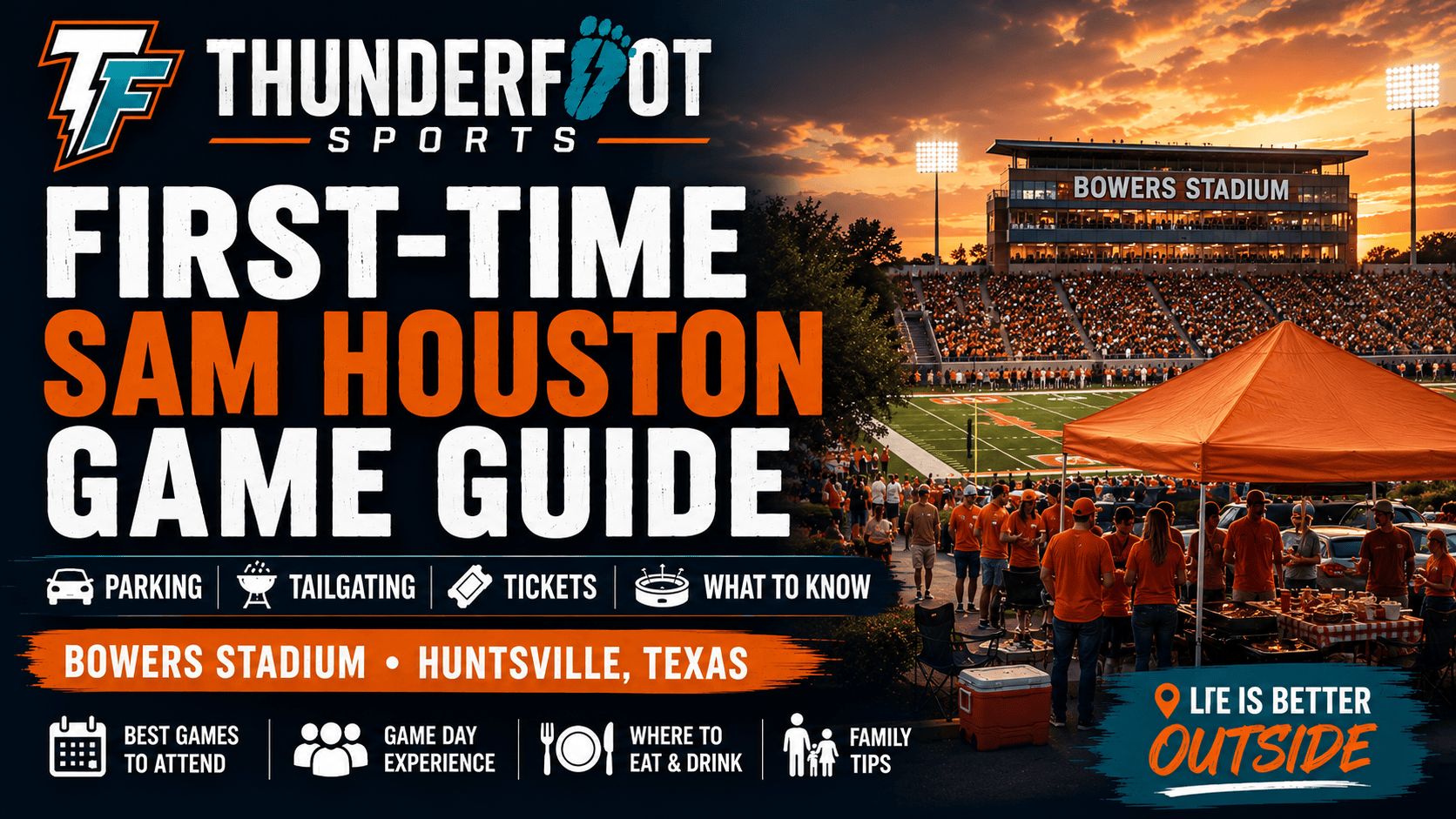 First-Time Sam Houston Football Game Guide: Bowers Stadium, Parking, Tailgating & Huntsville Game Day
