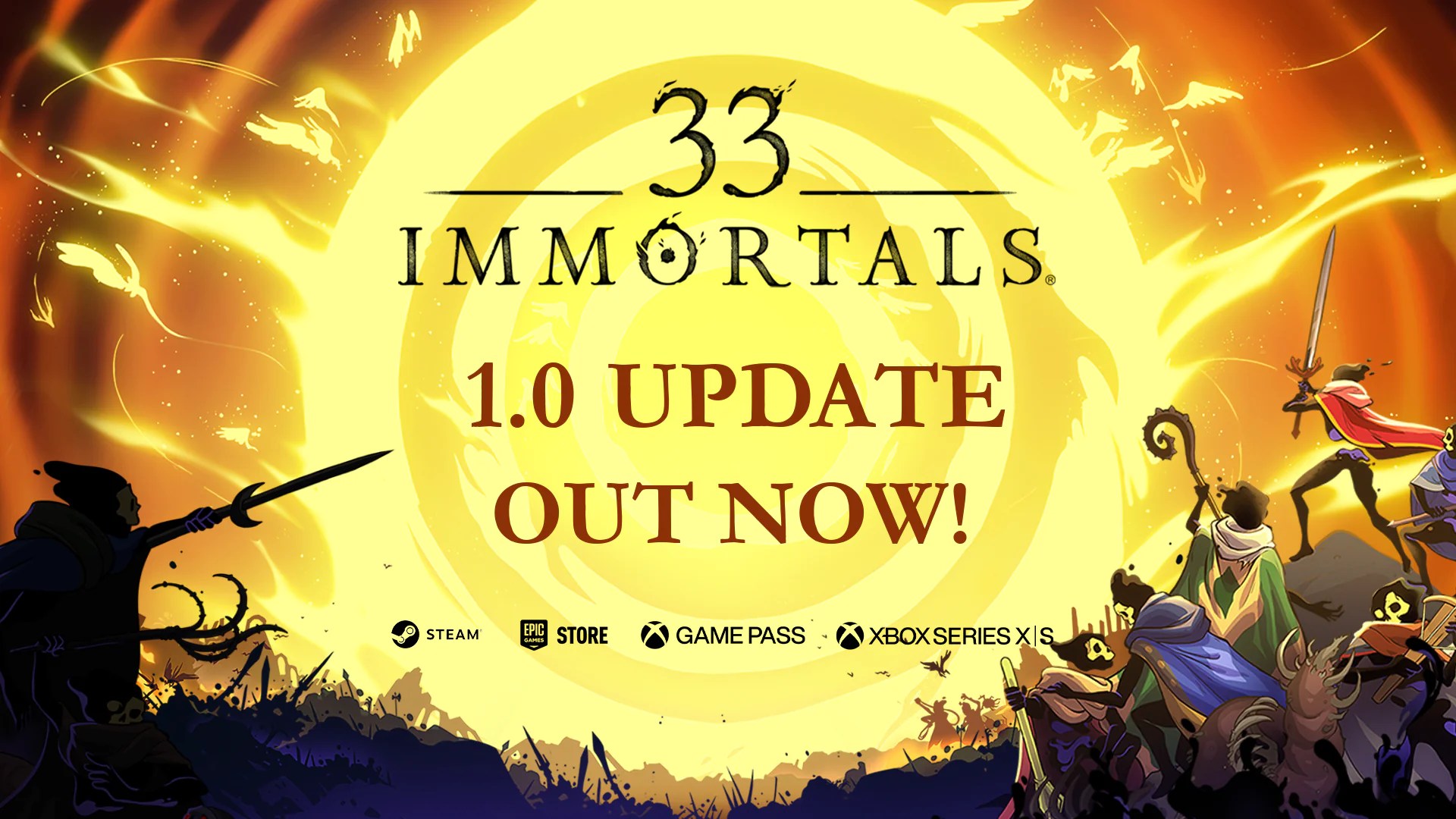 33 Immortals Is Out On Steam Epic Games Store And XBOX Thunder Lotus 33 1920x1080 ReleasePost Variation01 