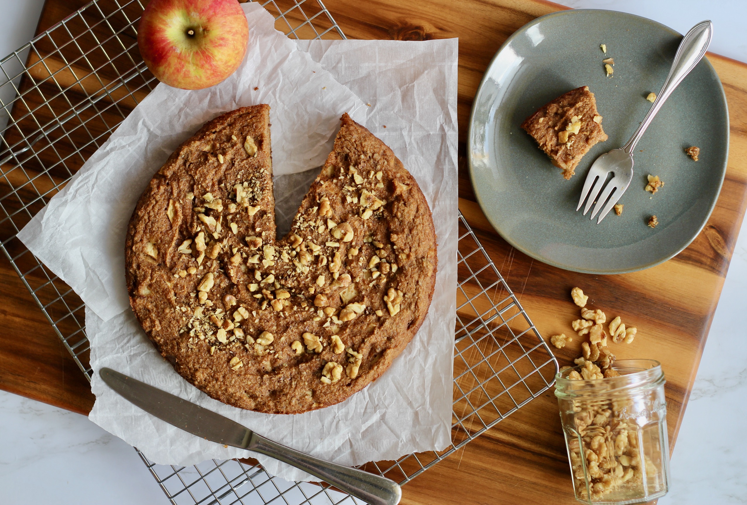 Paleo Applesauce Tea Cake