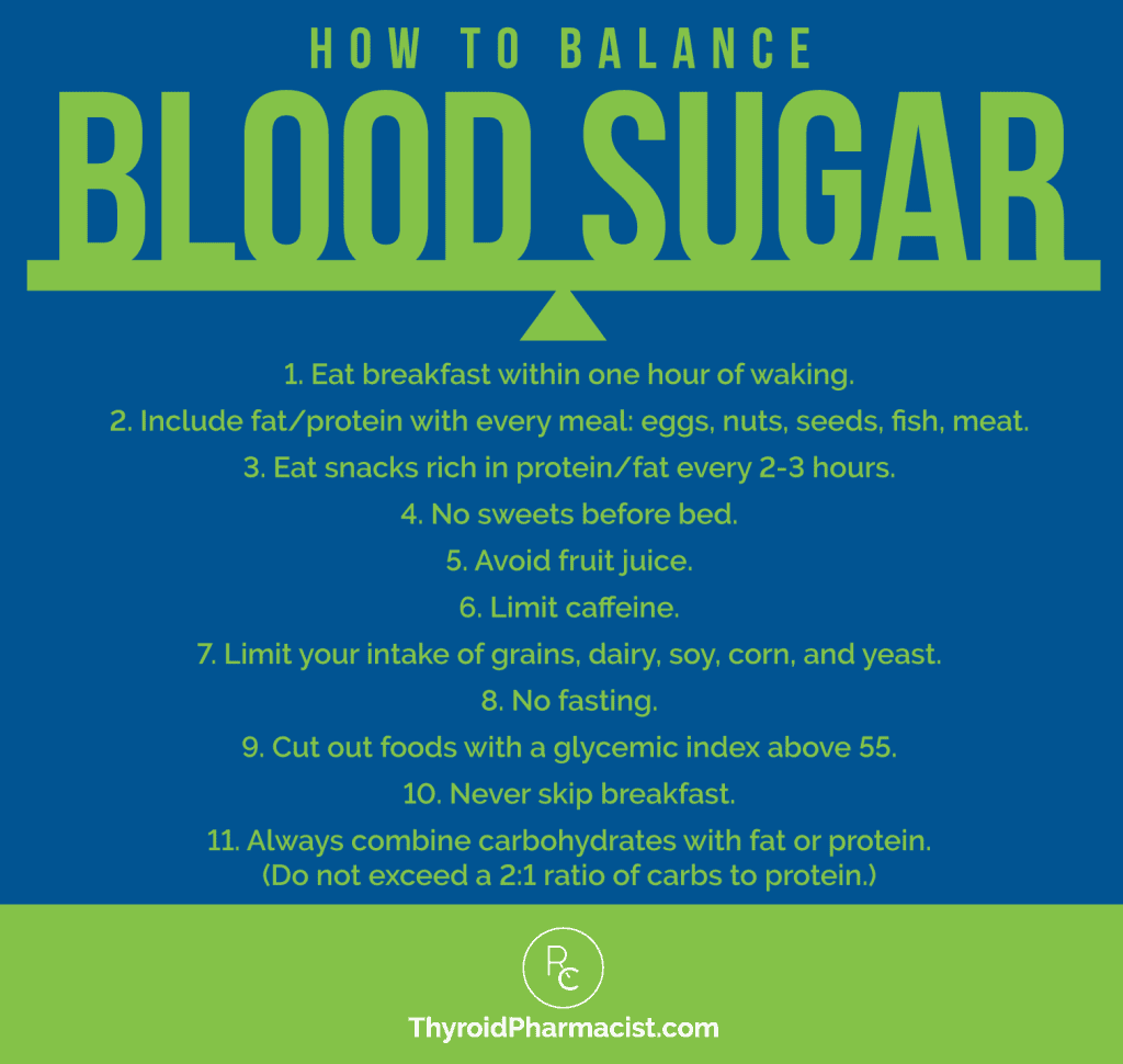 Blood sugar imbalances & hashimoto's