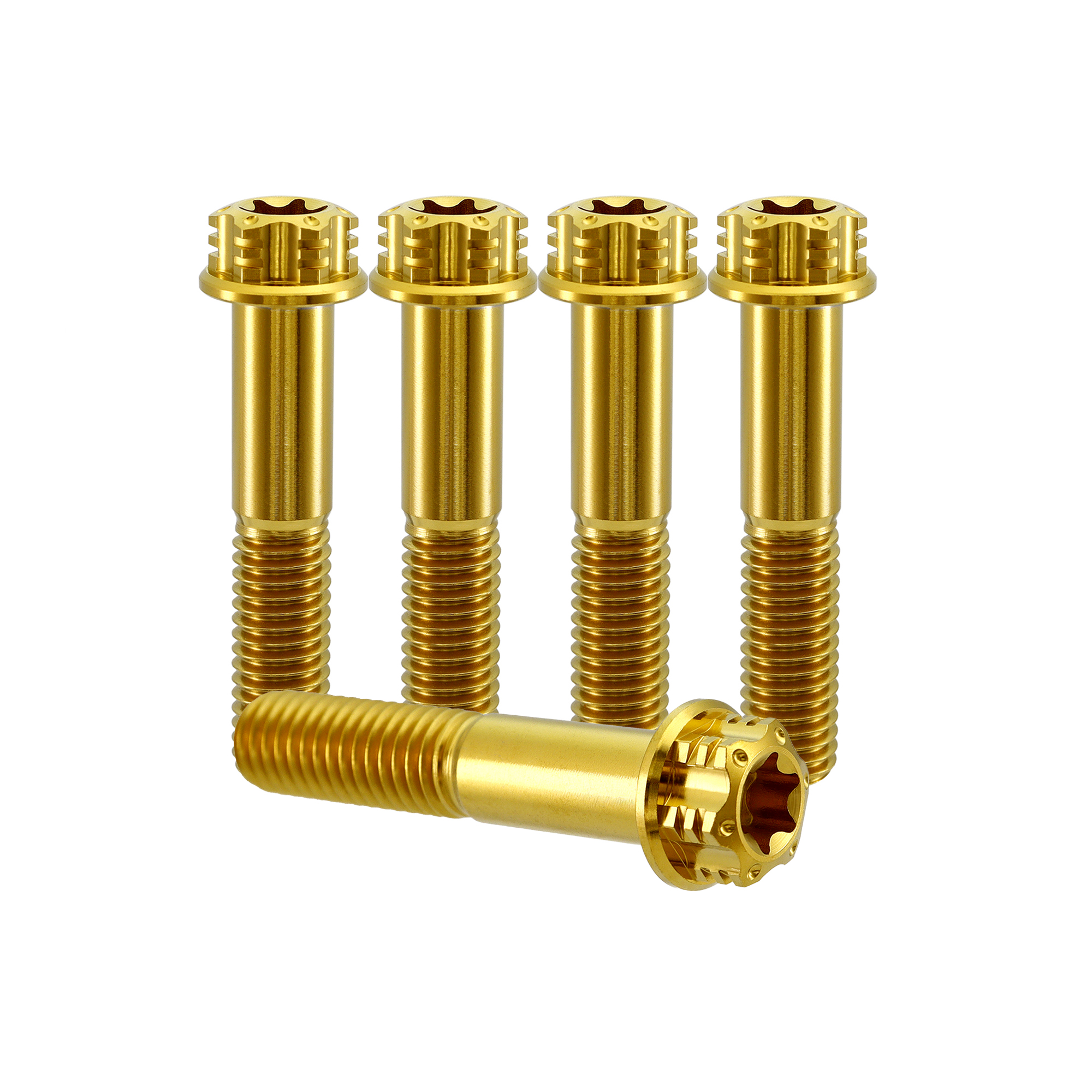 M6 GR5 Titanium Torx Bolts T30 Flower Screw 5pcs for Motorcycle