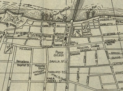 St. Augustine 1914 Map