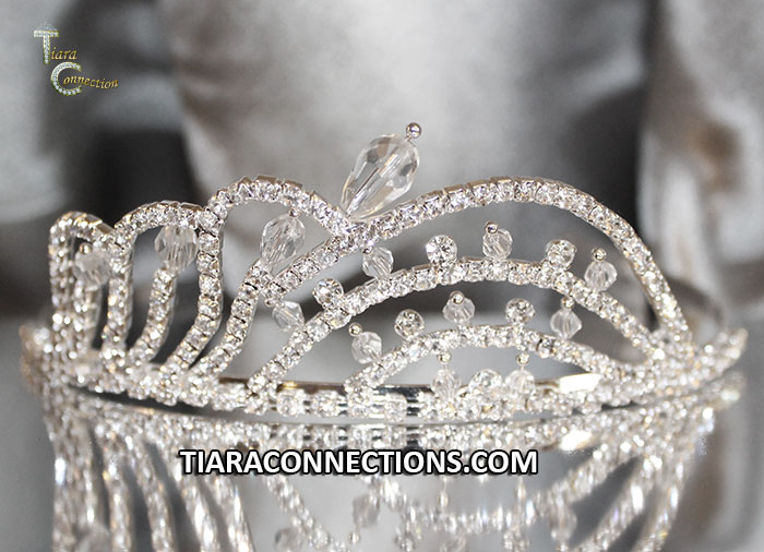 CWRO111675 Tiara with side combs (Height 1.75″) – Tiara Connection