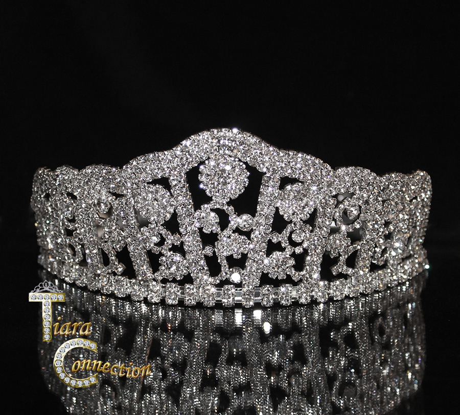 TRT11B Tiara with side combs (Height 2.35″ Width 7″) – Tiara