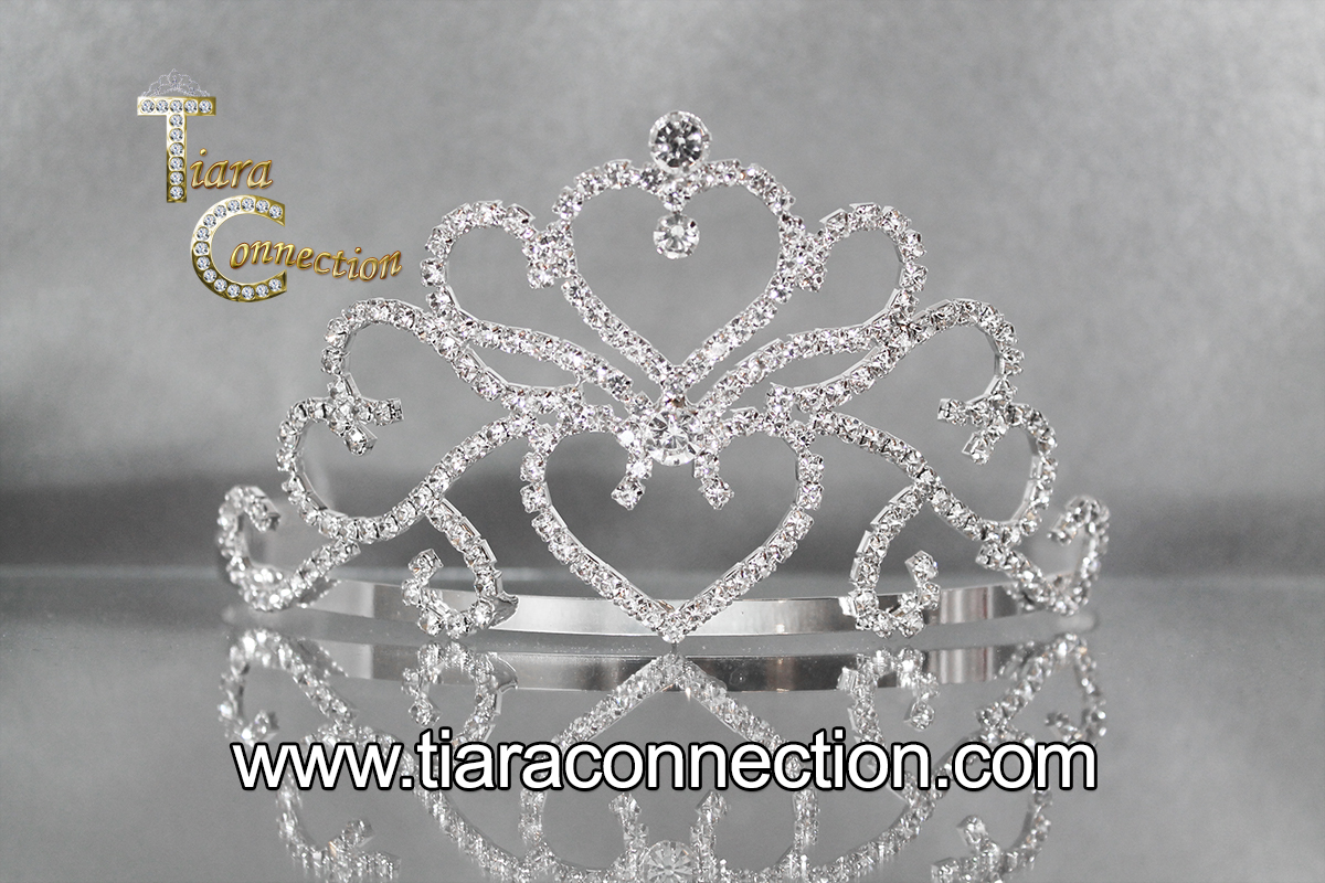 TC0624B (Tiara with Side Combs) (Ht. 3″ Wdth 8.5″) – Tiara