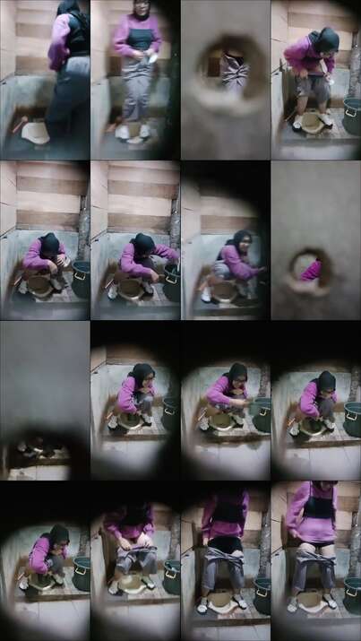 Hijab with purpl