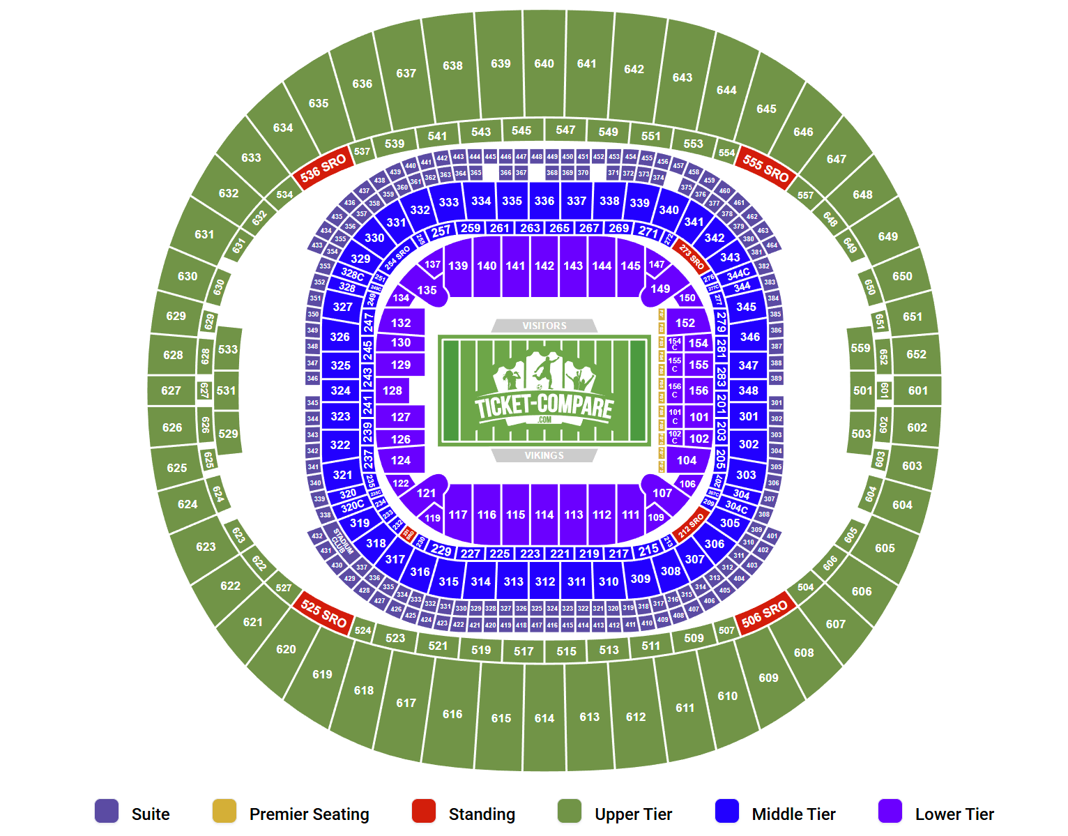 Caesars Superdome Caesars Superdome Seating Chart.webp