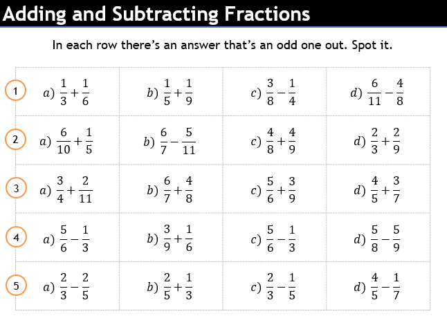 Adding fractions and mixed numbers – TickTockMaths