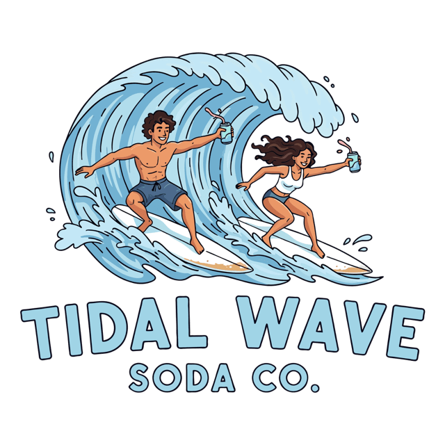 Tidal Wave Soda Co. Logo