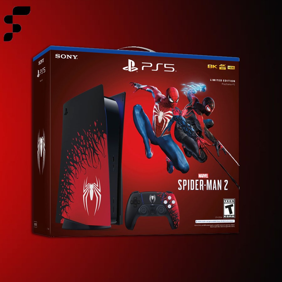 Sony PlayStation 5 Disc Console Marvel's Spider-Man 2 Limited Edition Bundle PS5 711719571551 Sony PlayStation 5 Disc Console Marvel's Spider-Man 2 Limited Edition Bundle PS5 711719571551