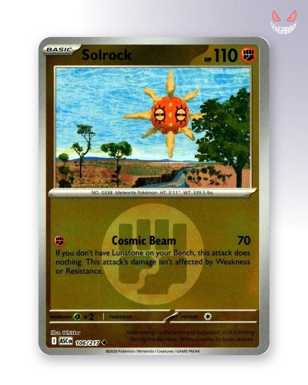 Solrock 106 [Energy] [NM] - Ascended Heroes