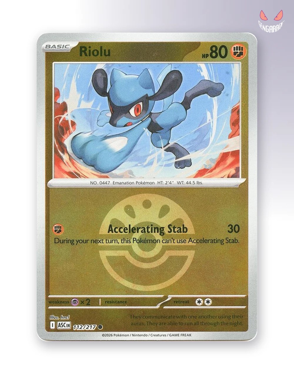 Riolu 112 [Friend Ball] [NM] - Ascended Heroes