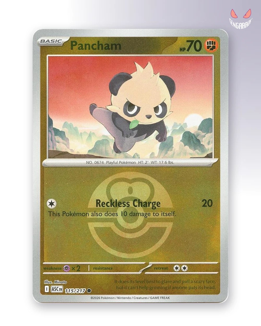 Pancham 115 [Love Ball] [NM] - Ascended Heroes