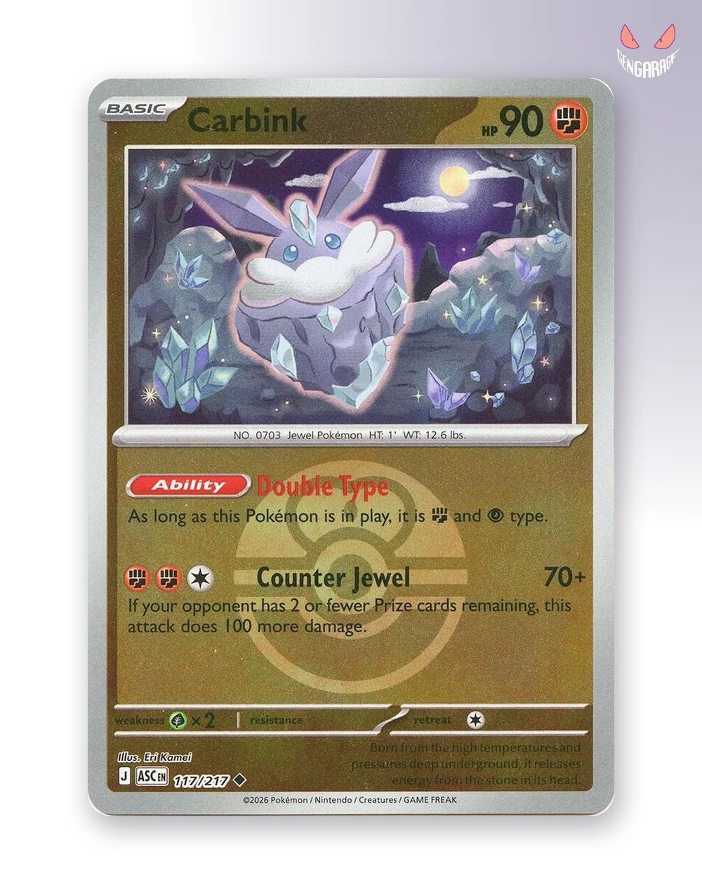 Carbink 117 [Love Ball] [NM] - Ascended Heroes