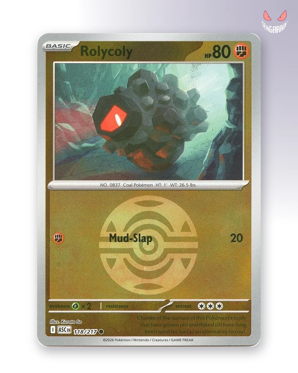 Rolycoly 118 [Dusk Ball] [NM] - Ascended Heroes