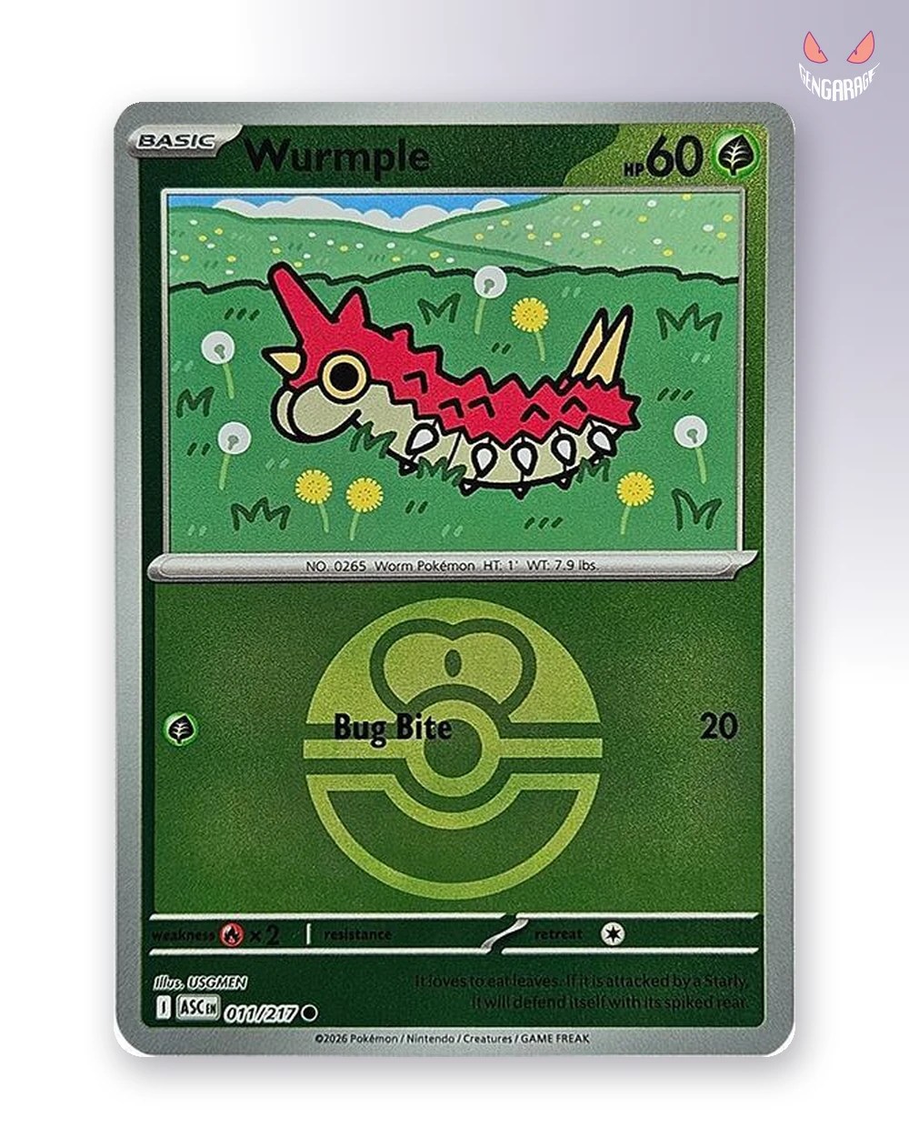 Wurmple 11 [Love Ball] [NM] - Ascended Heroes