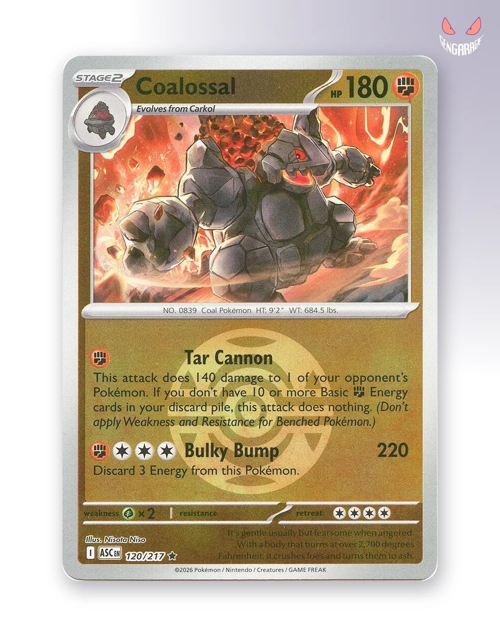 Coalossal 120 [Dusk Ball] [NM] - Ascended Heroes