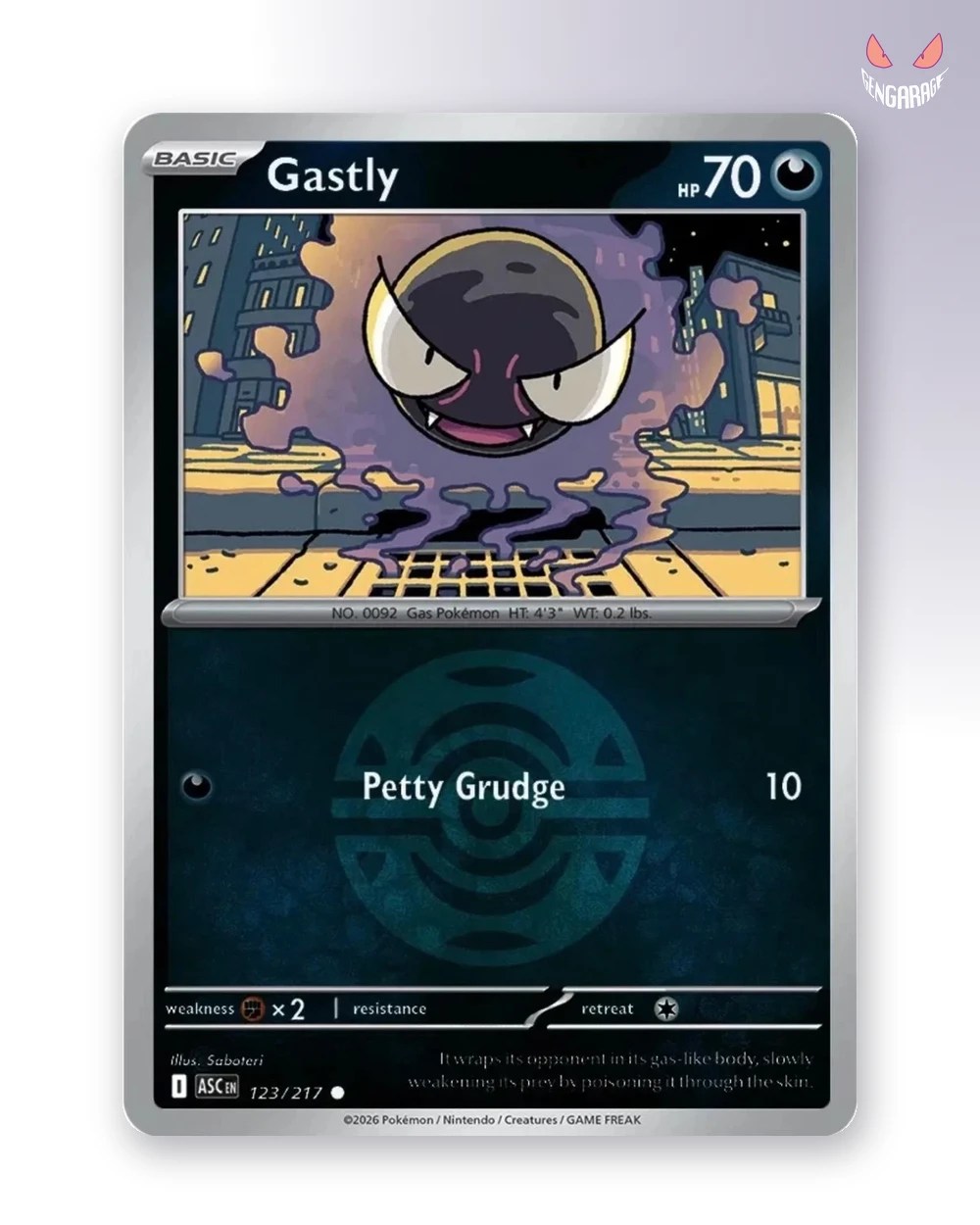 Gastly  123 [Dusk Ball] [NM] - Ascended Heroes